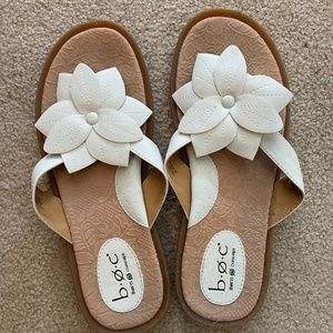 BOC sandals.  White